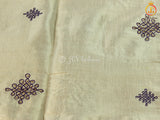 Kolam/Rangoli Saree in Uppada Tissue Silk with Fully Stitched Blouse