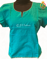 Beautiful Dual tone Silk Cotton Short Kurti