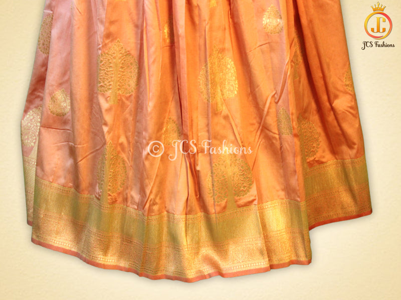 Unique and Trendy Half Saree Set  For Teens | Peach