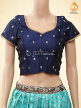Soft Silk Thread Weaving Lehenga With Contrast Weaving Border