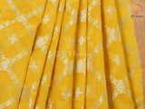 Yellow Color Soft Silk Traditional Saree With Fully stitched Blouse