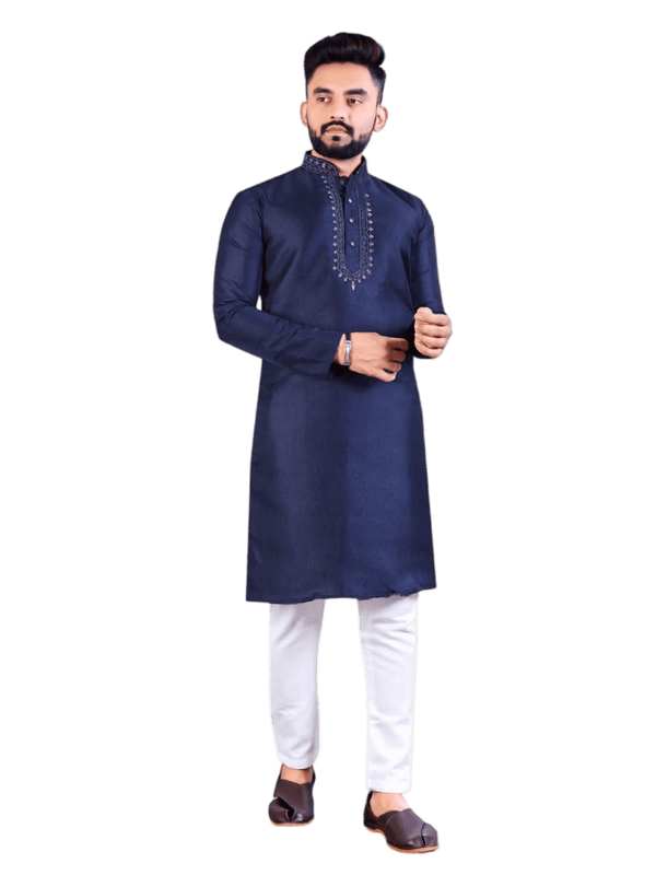 Chanderi Silk Men's Ethnic And Traditional Kurta Set