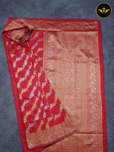 Light Weight Banarasi Silk Saree With Fully Stitched Blouse