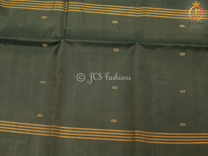 Traditional Designed VAALAI Pattu/Banana pith Saree With Contrast Pallu