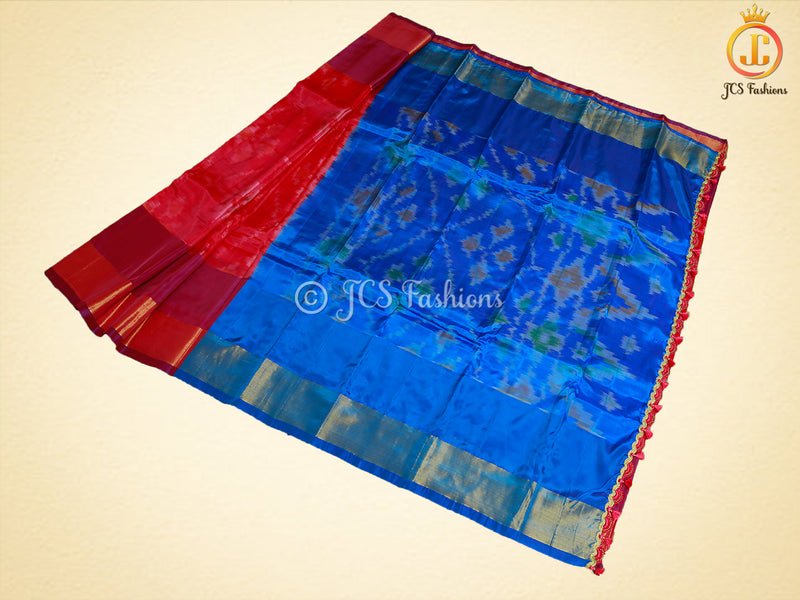 Beautiful Pochampalli Design Soft Silk Pattu Saree With Blouse