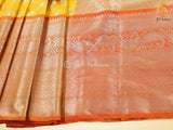 Yellow Color Soft Silk Traditional Saree With Fully stitched Blouse