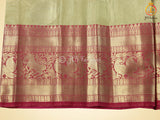 Pure Handloom Banarasi Muslin Silk Saree With fully stitched Blouse