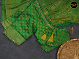 FABULOUS SOFT SILK FABRIC SAREE WITH JARI WEAVING AND CONTRAST BORDER