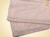 Retro-Type Peach Banarasi Crape Soft Silk Saree With Blouse