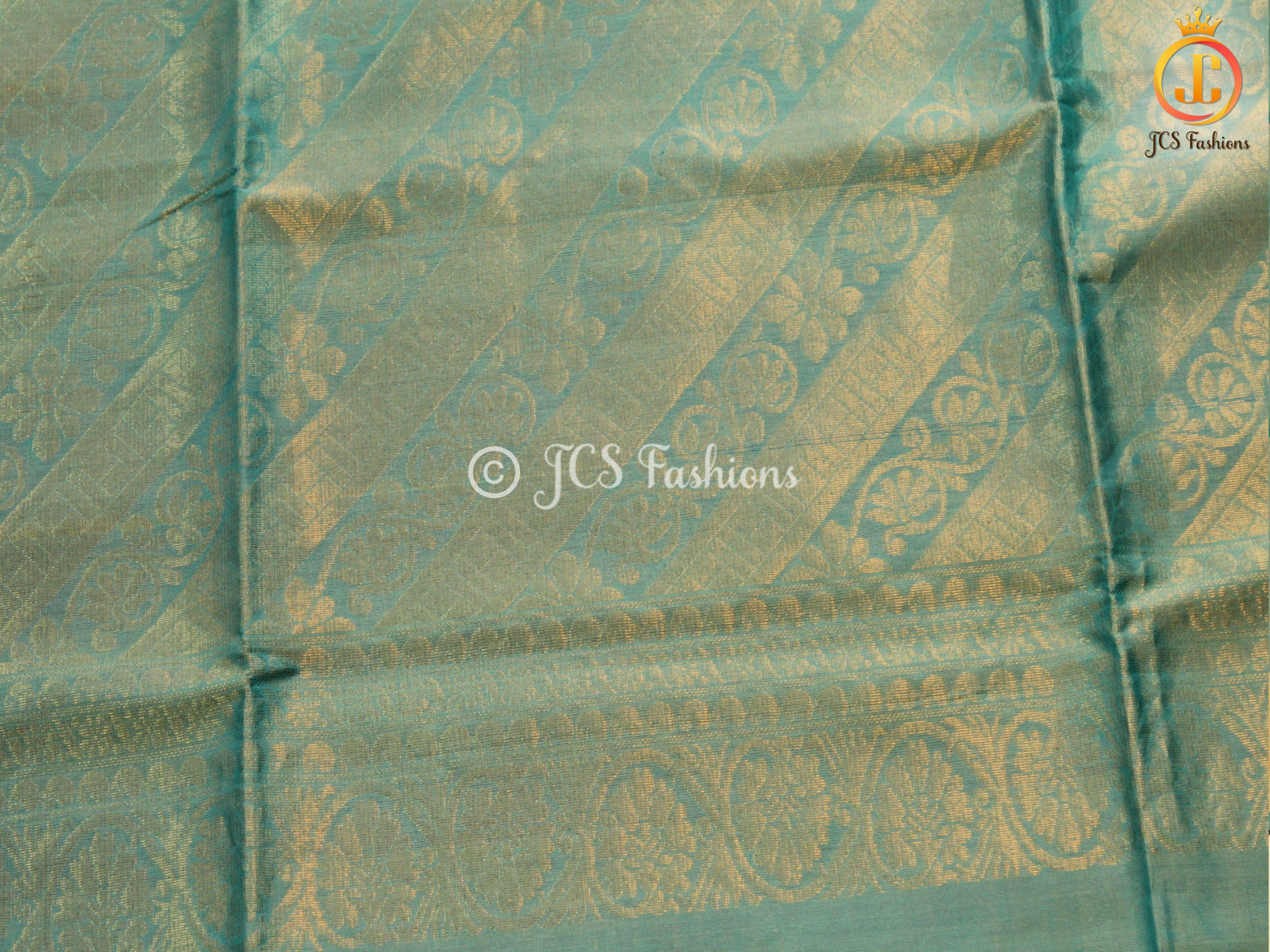 Original kanchipuram handloom Saree with Maggam work blouse SAREE JCS Fashions
