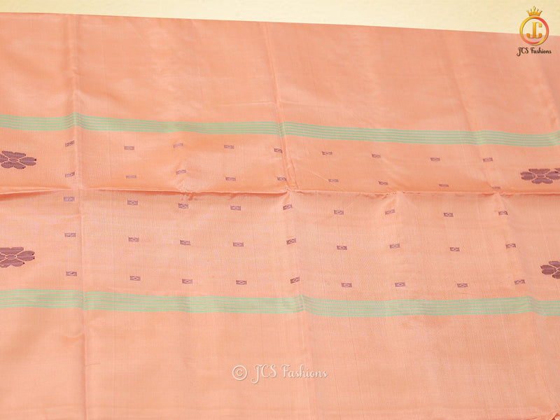 Indian Traditional VAALAI Pattu/Banana Pith Saree With Contrast Pallu