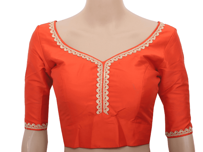 Sabyasashi Cut Ready-Made Blouse, Lehenga Blouse, Stylist Back Open Saree Blouse in Dark Colors