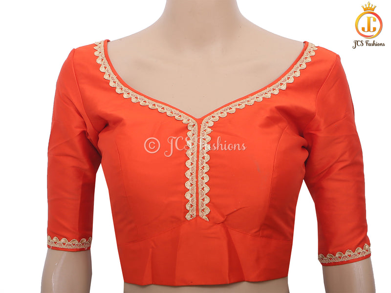 Sabyasashi Cut Ready-Made Blouse, Lehenga Blouse, Stylist Back Open Saree Blouse in Dark Colors