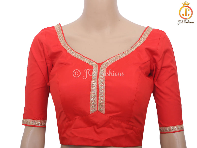 Sabyasashi Cut Ready-Made Blouse, Lehenga Blouse, Stylist Back Open Saree Blouse in Dark Colors