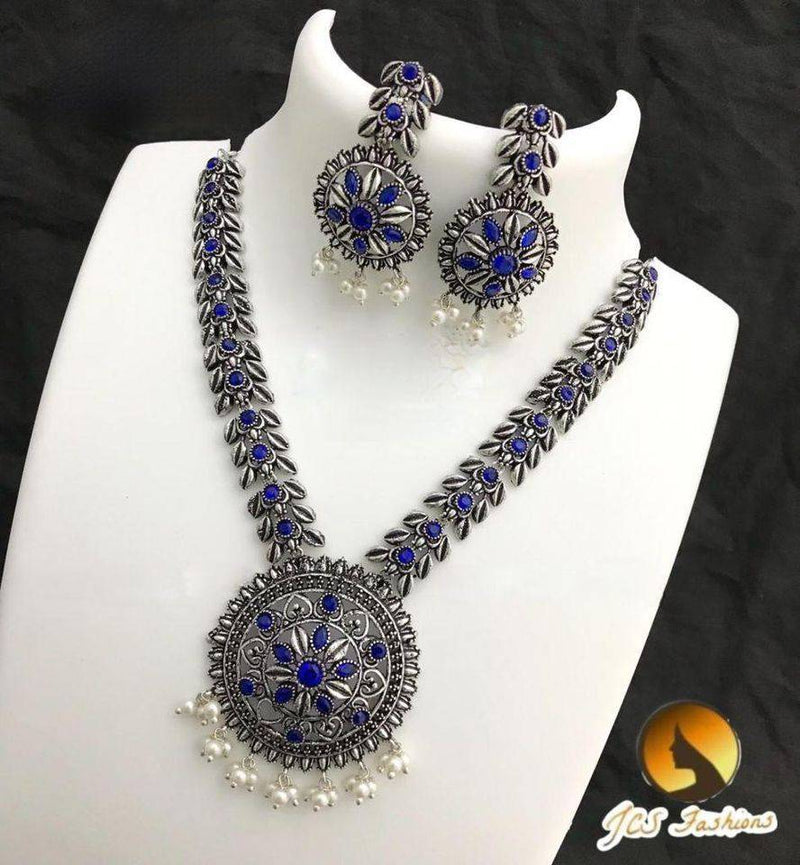 Elegant Oxidized German Silver neck set