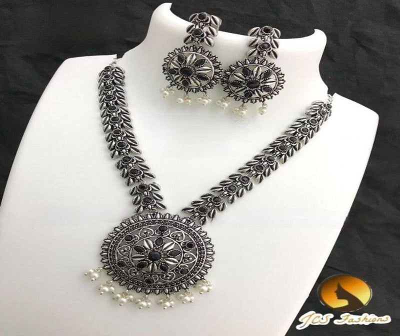 Elegant Oxidized German Silver neck set