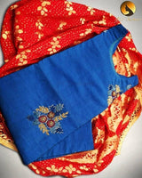 Silk Kurti with heavy dupatta