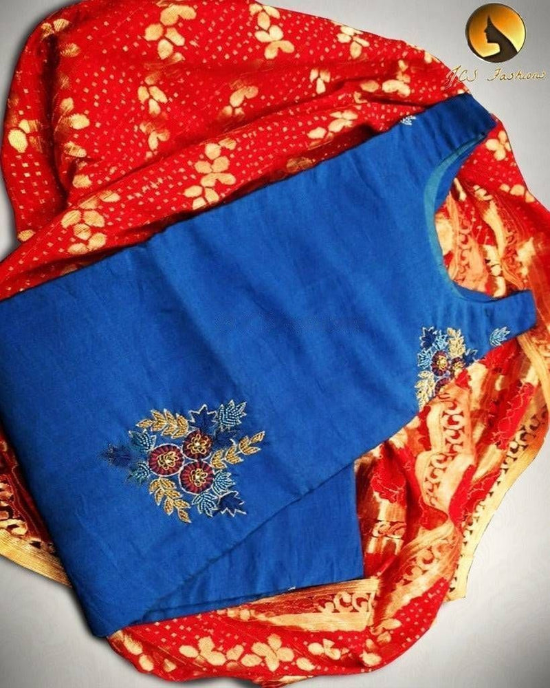 Silk Kurti with heavy dupatta