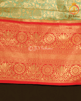 Banarasi Lehenga with Crop Top| Kanchipuram Border| Pavadi for Teens