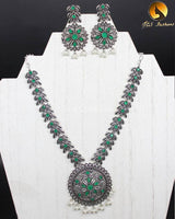 Elegant Oxidized German Silver neck set