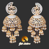 Beautiful American Diamond Jhumki Earrings