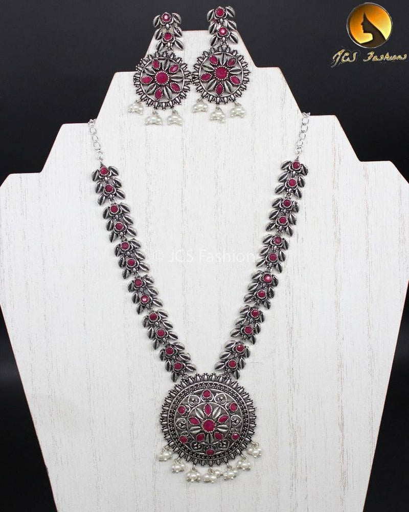 Elegant Oxidized German Silver neck set