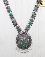 Elegant Oxidized German Silver neck set
