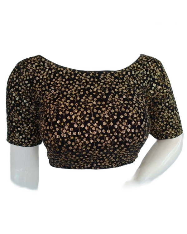 Designer Women's Velvet Saree Blouse