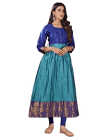 Silk Weaving Kurti with Jacquard Border