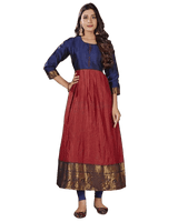 Silk Weaving Kurti with Jacquard Border