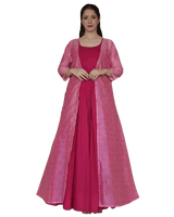 Indo Western Long Gown with Jacket