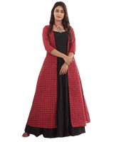 Indo Western Long Gown with Jacket