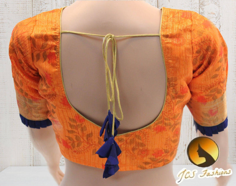Jute Silk Saree with Kalamkari Designs in Pallu