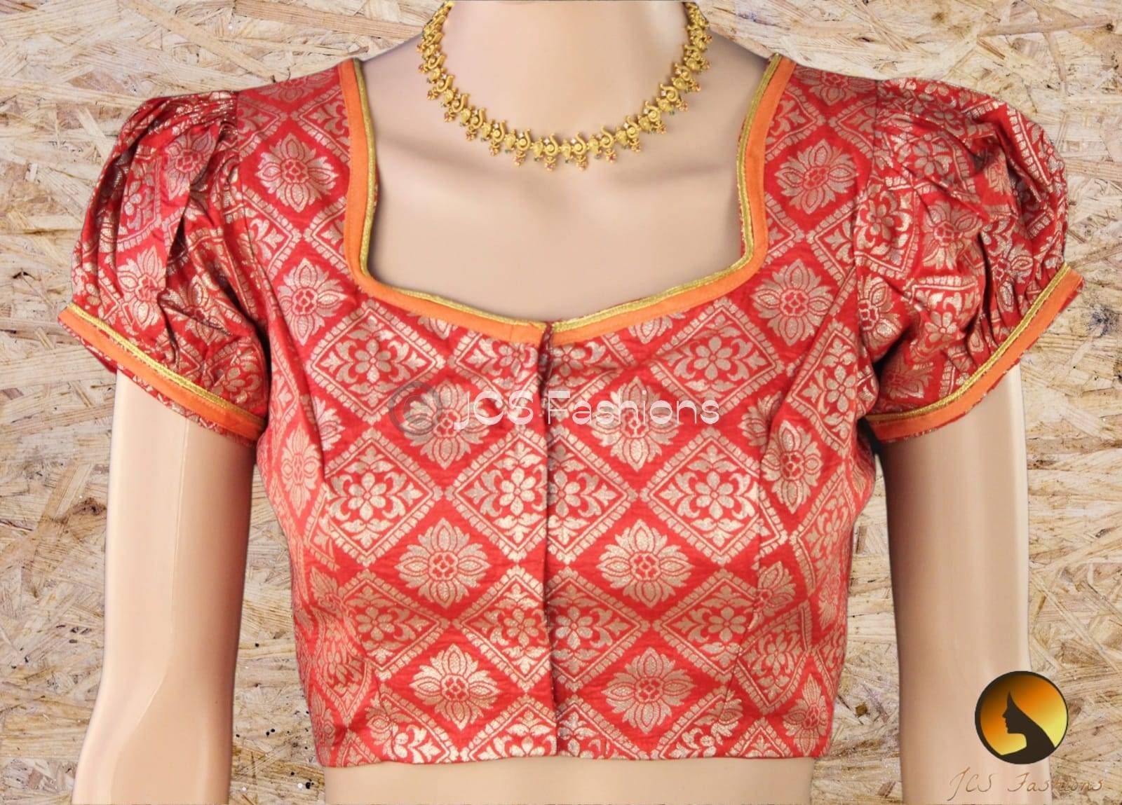 Munga Silk Saree | Lehriya Style Silk | Designer Saree |Fully Stitched blouse Saree JCS Fashions
