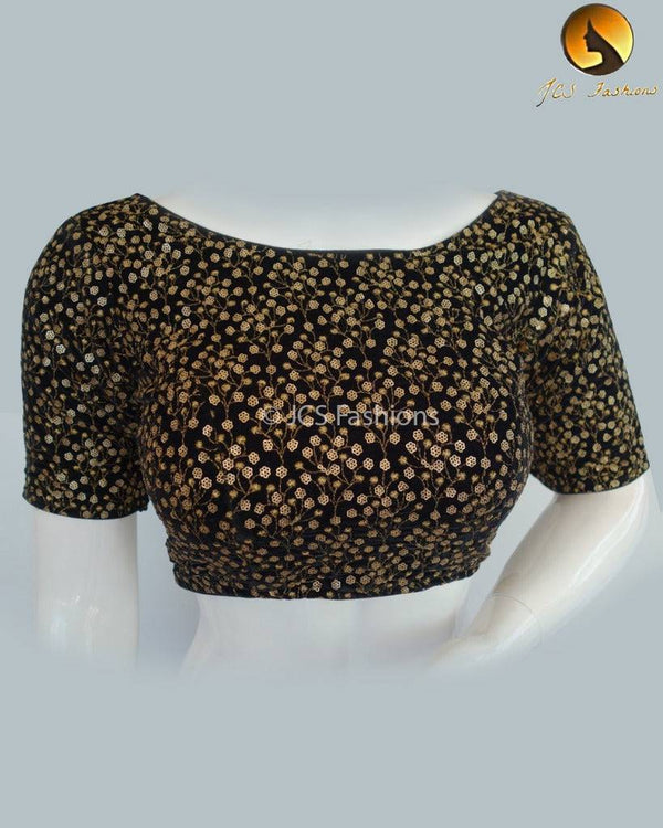 Designer Women's Velvet Saree Blouse
