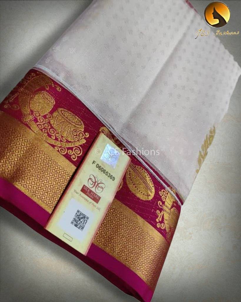 Kanchipuram Pure Silk Saree, Silk Mark certified Saree JCS Fashions