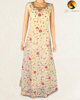 Long Kurti Gown with Three Piece Set