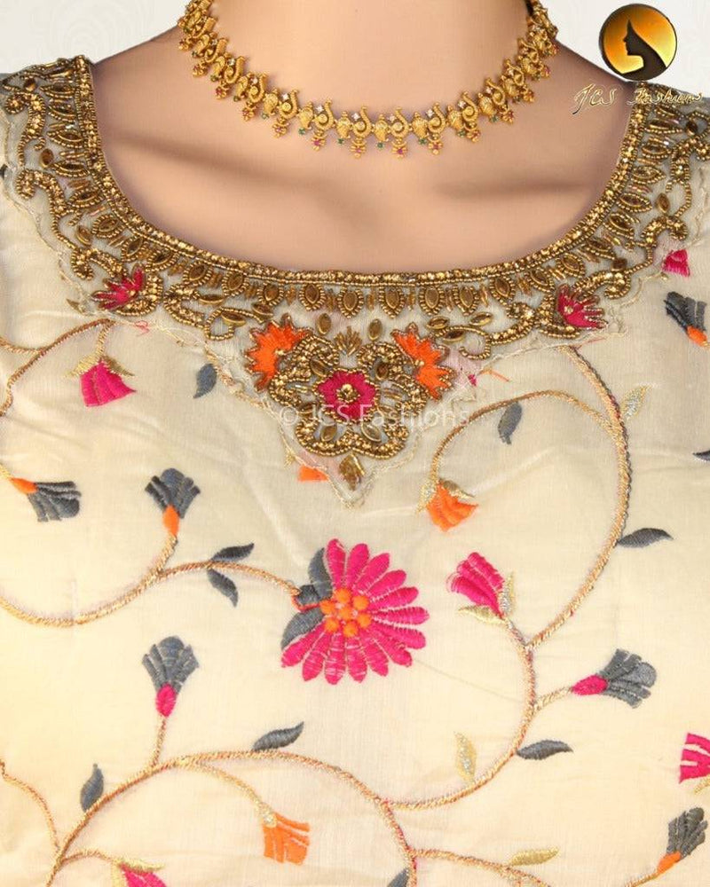 Long Kurti Gown with Three Piece Set