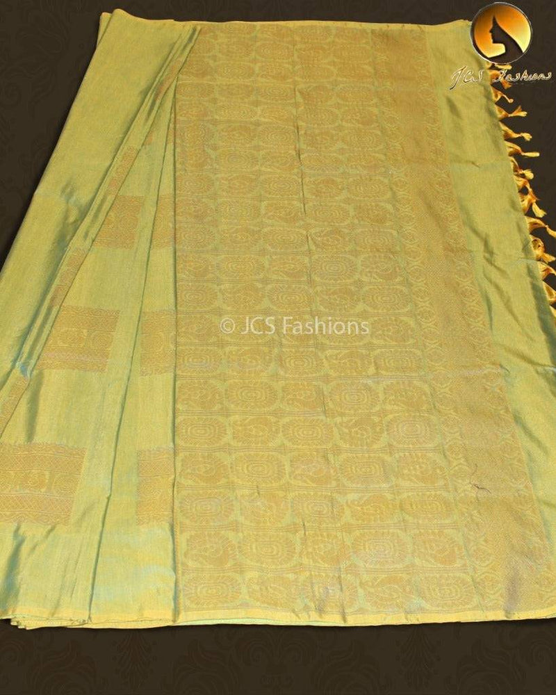 Semi Soft Silk Borderless Saree