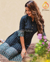 Stylish One-Of-A-Kind Rayon Embroidery Kurti