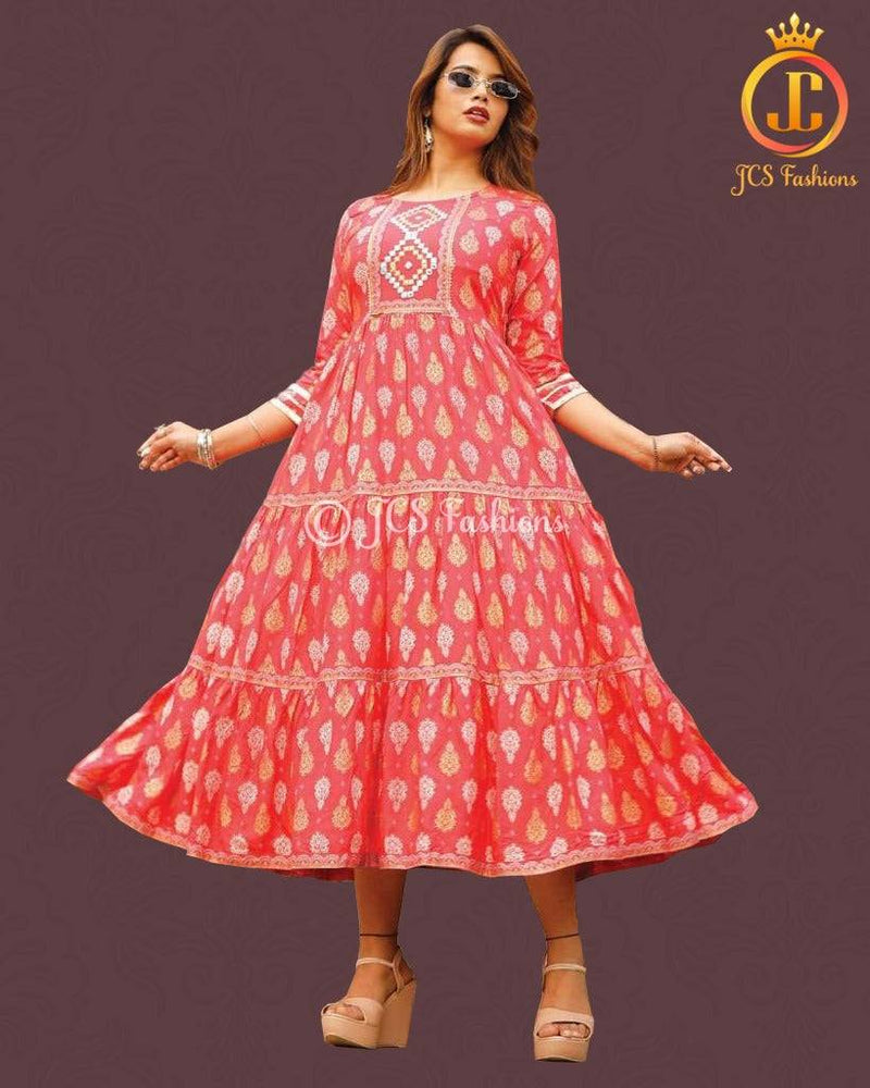 Bollywood syle Indian Kurti Gown. Indo Western Style ready made Kurti for women.