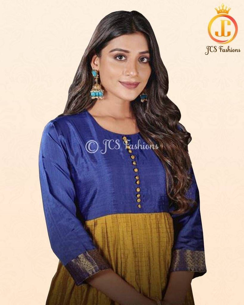 Silk Weaving Kurti with Jacquard Border