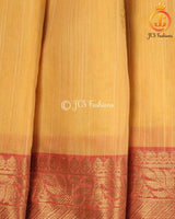 Rich Jute Banarasi Silk Saree in Yellow