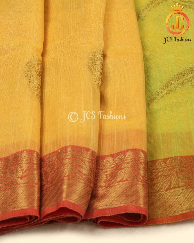 Rich Jute Banarasi Silk Saree in Yellow