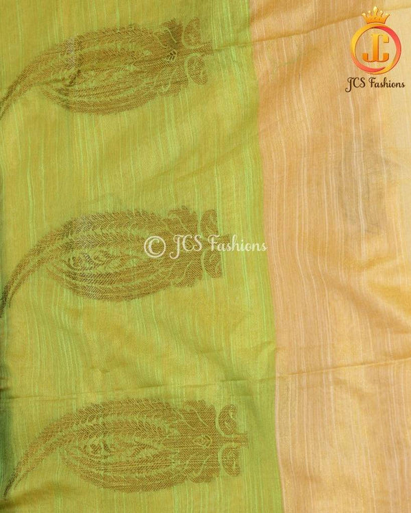 Rich Jute Banarasi Silk Saree in Yellow