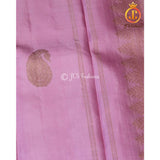 Pure Kanchipuram silk saree in gorgeous pink. Bridal Collection