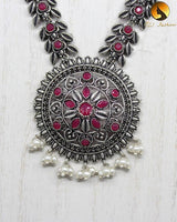 Elegant Oxidized German Silver neck set
