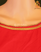 Banarasi Lehenga with Crop Top| Kanchipuram Border Lehenga JCS Fashions