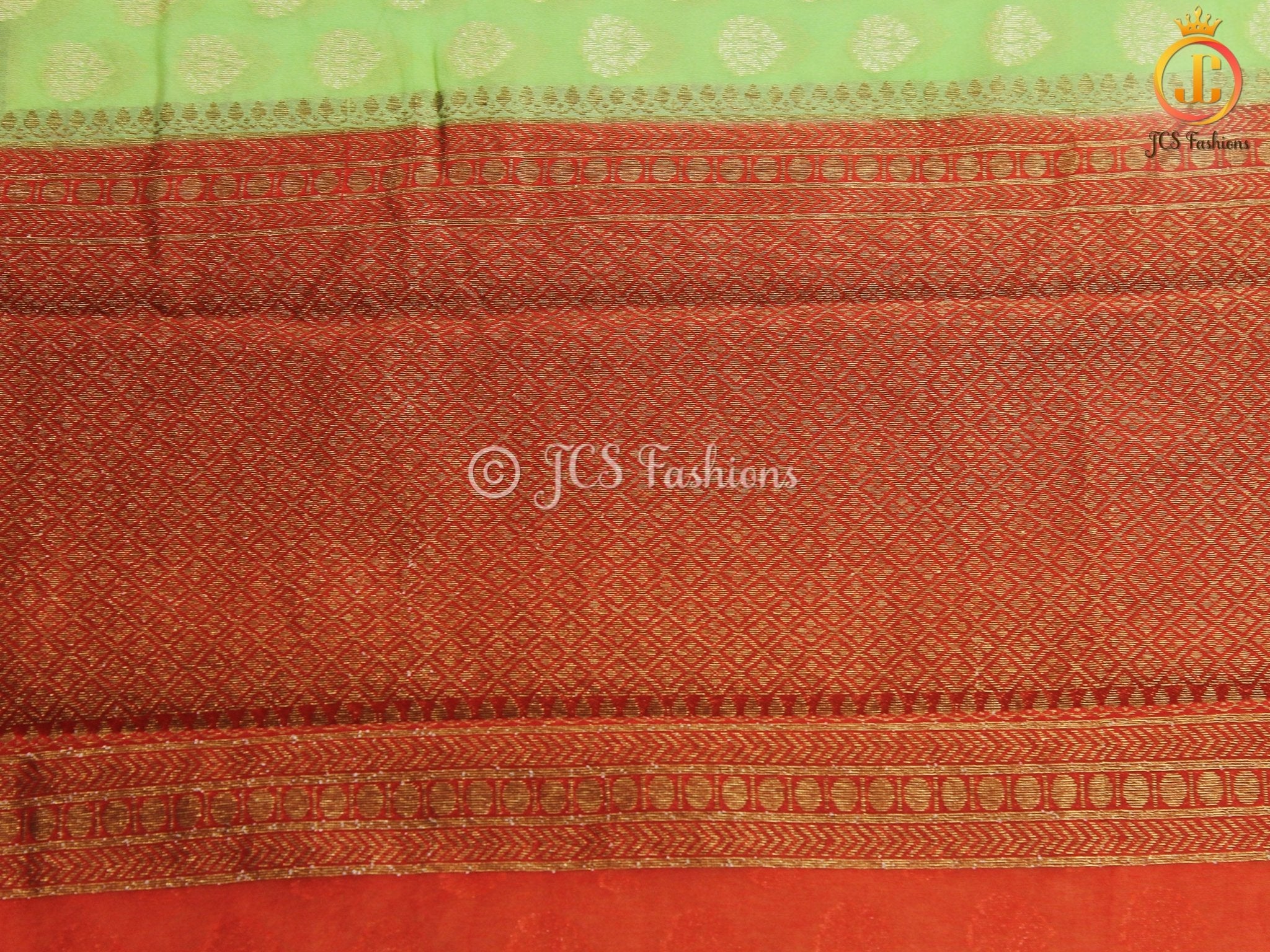 Banarasi Silk Saree and Stitched Blouse - JCS Fashions