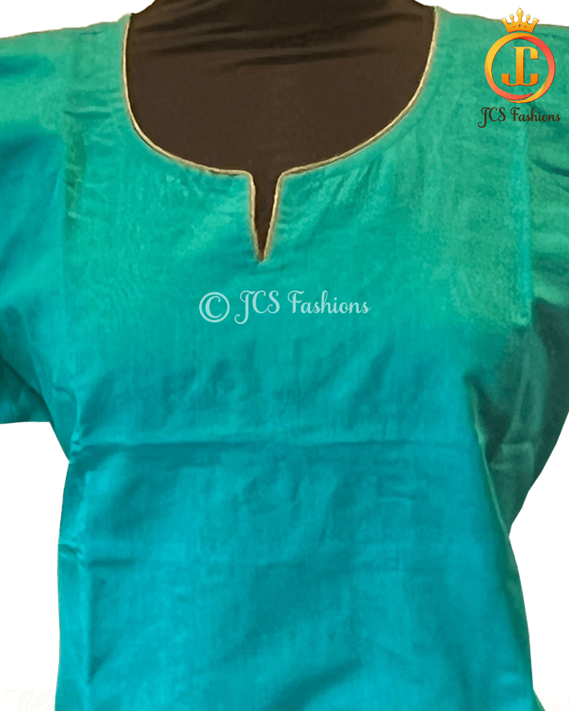Beautiful Dual tone Silk Cotton Short Kurti - JCS Fashions